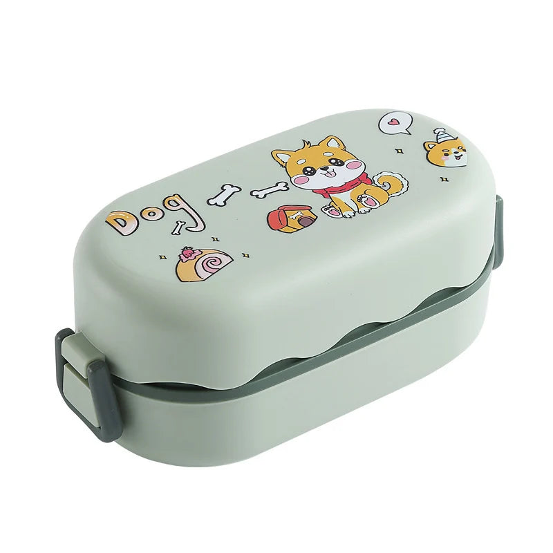 Unisex Bento-Lunchbox mit verspieltem Design und mehreren Fächern 4