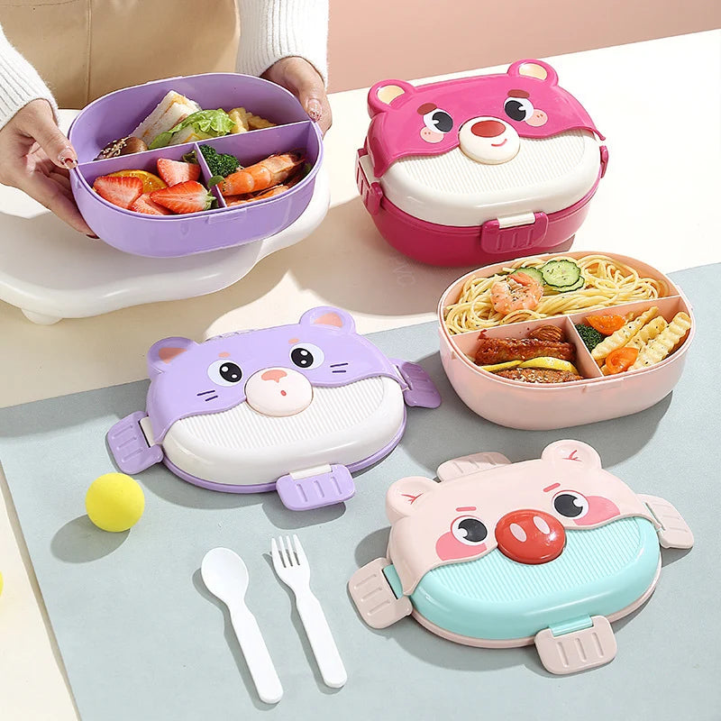 Unisex Bento-Lunchbox mit verspieltem Tierdesign 1