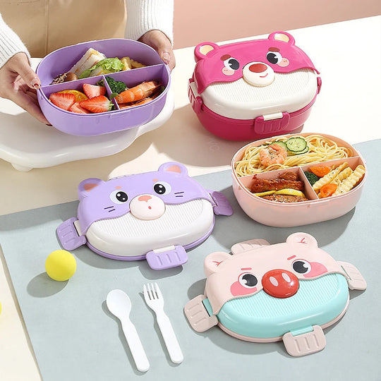 Unisex Bento-Lunchbox mit verspieltem Tierdesign 1