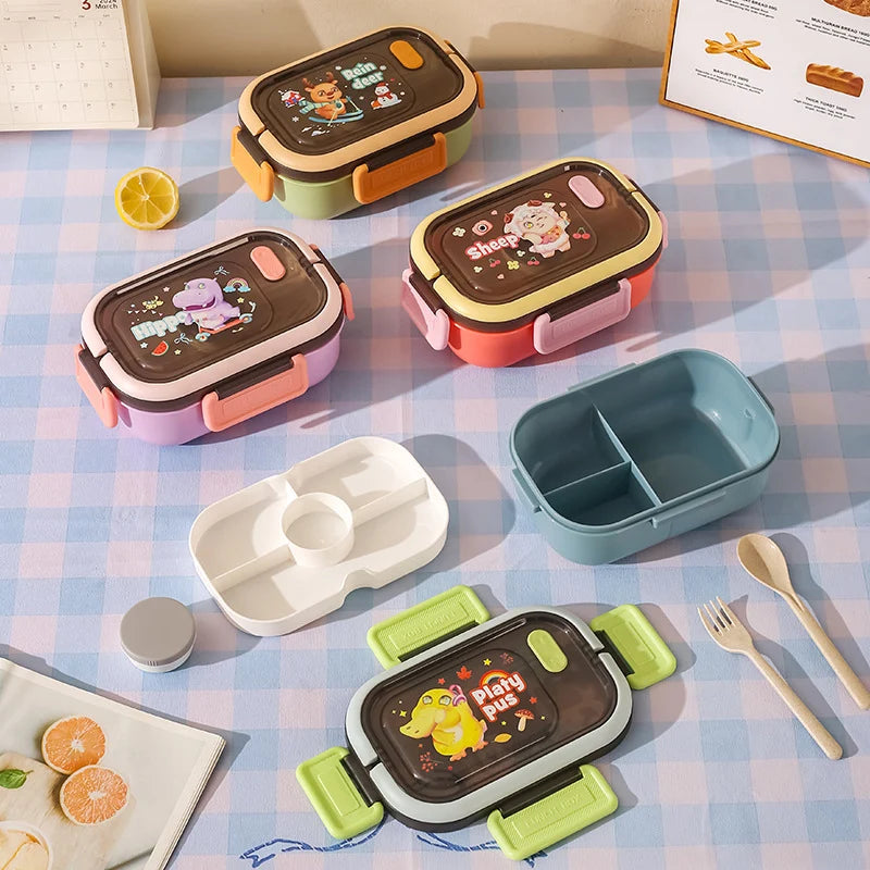 Unisex Bento-Lunchbox mit verspieltem Tierdesign 2