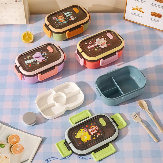 Unisex Bento-Lunchbox mit verspieltem Tierdesign 2