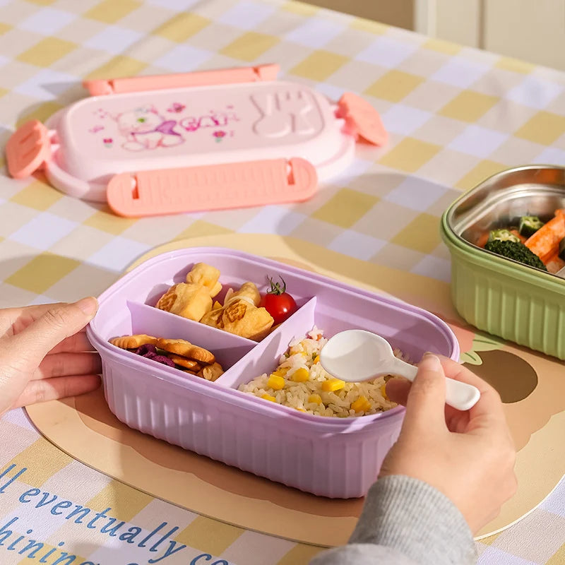 Unisex Bento-Lunchbox mit verspielten Tiermotiven 3
