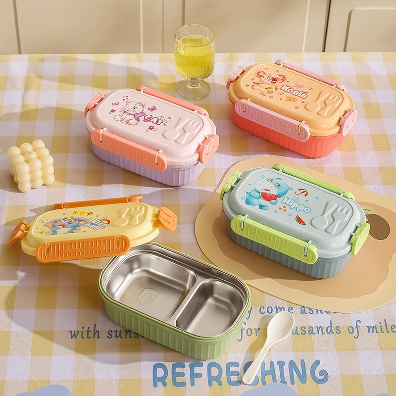 Unisex Bento-Lunchbox mit verspielten Tiermotiven 6