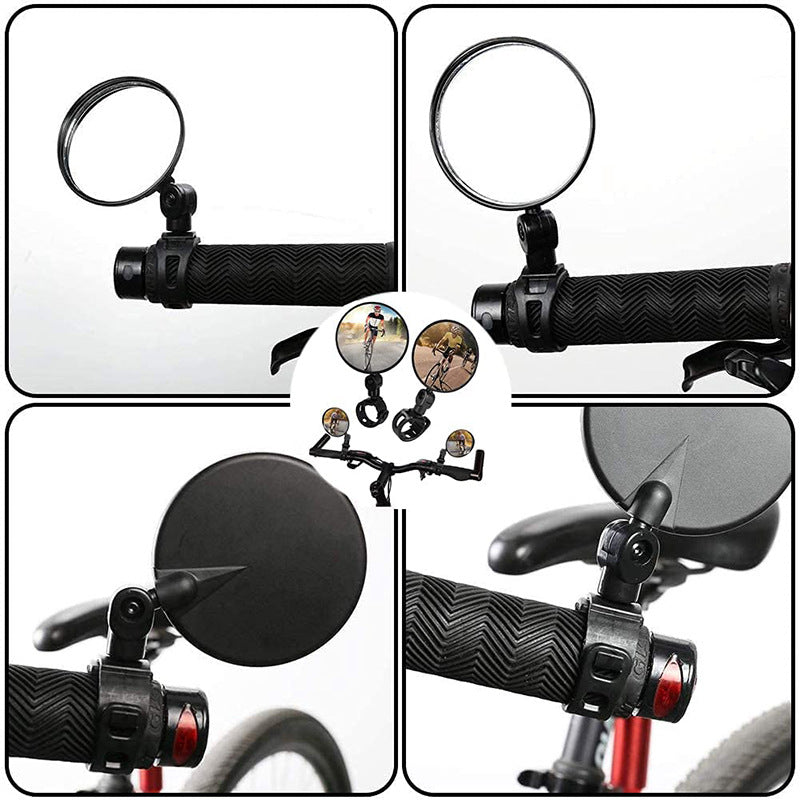 Unisex Fahrrad-Lenkerspiegel Verstellbar Konvex 1