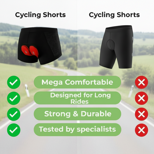 Unisex Fahrradshorts mit Gelpolsterung für Komfort 2