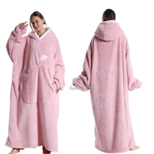 Unisex Fleece Hoodie Übergröße für Komfort und Entspannung 2
