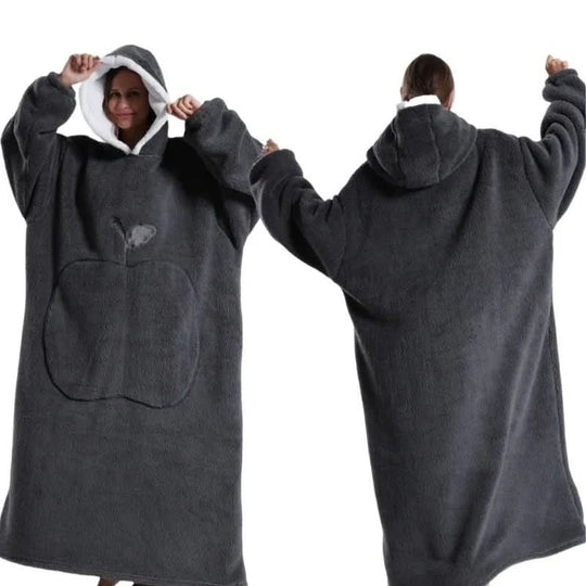 Unisex Fleece Hoodie Übergröße für Komfort und Entspannung 3