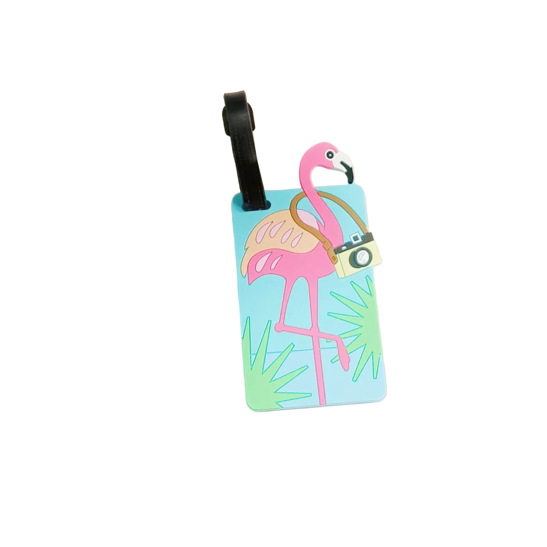 Unisex Gepäckanhänger Flamingo Design Praktisch und Auffällig 0