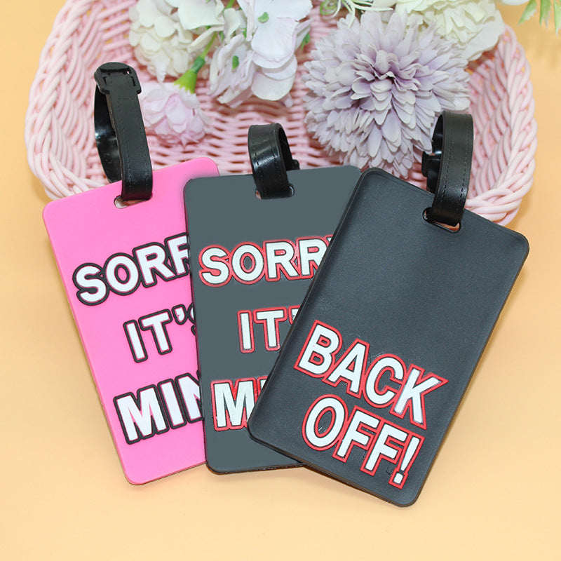 Unisex Gepäckanhänger mit humorvollem Schriftzug 3