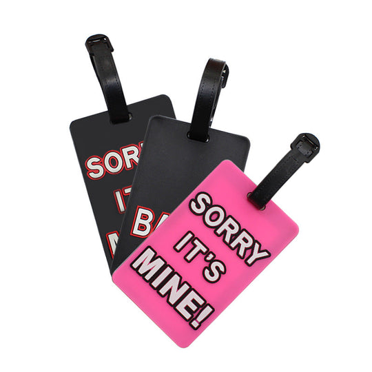 Unisex Gepäckanhänger mit humorvollem Schriftzug 5