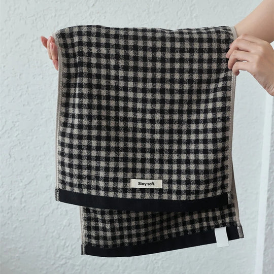 Unisex Handtuch Kariert Funktional 0