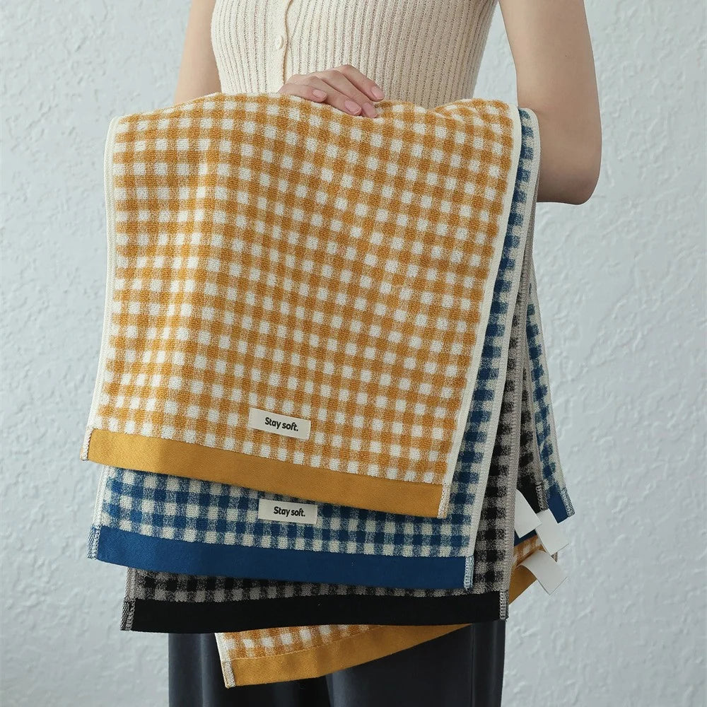Unisex Handtuch Kariert Funktional 1