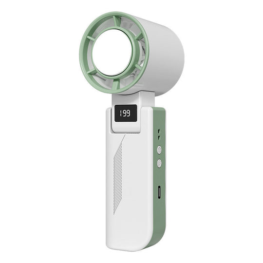Unisex Handventilator Tragbar Mit LCD-Display Und Wiederaufladbarem Akku 0