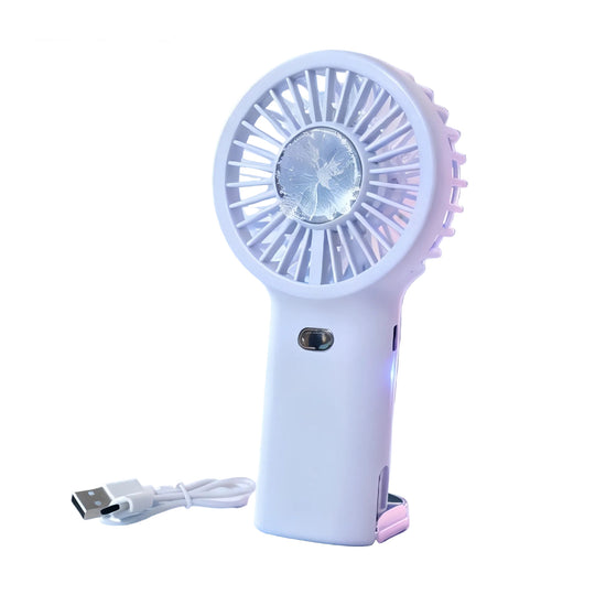 Unisex Handventilator Tragbar mit Nebelfunktion und Akku 0