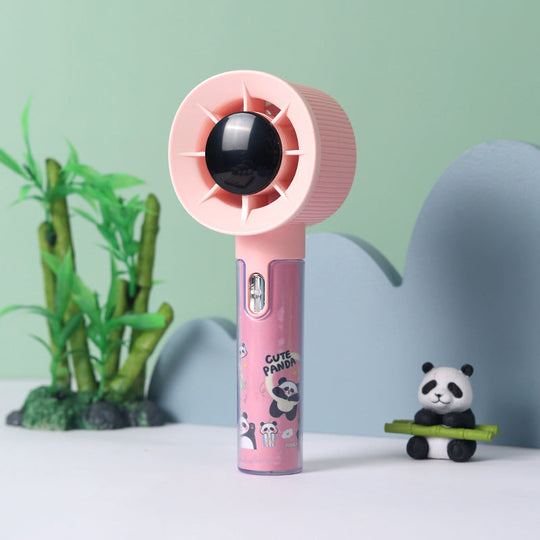 Unisex Handventilator mit Feuchtigkeitsbehälter im Panda-Design 3