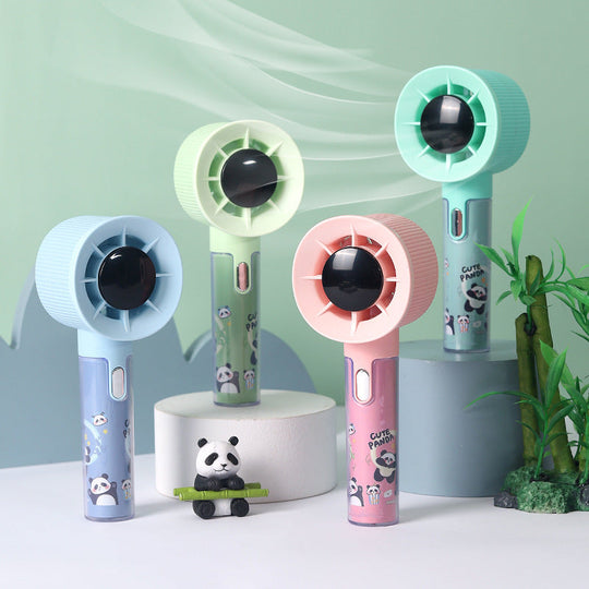 Unisex Handventilator mit Feuchtigkeitsbehälter im Panda-Design 4