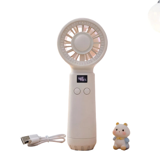 Unisex Handventilator mit Luftbefeuchter und Digitalanzeige Tragbar 0