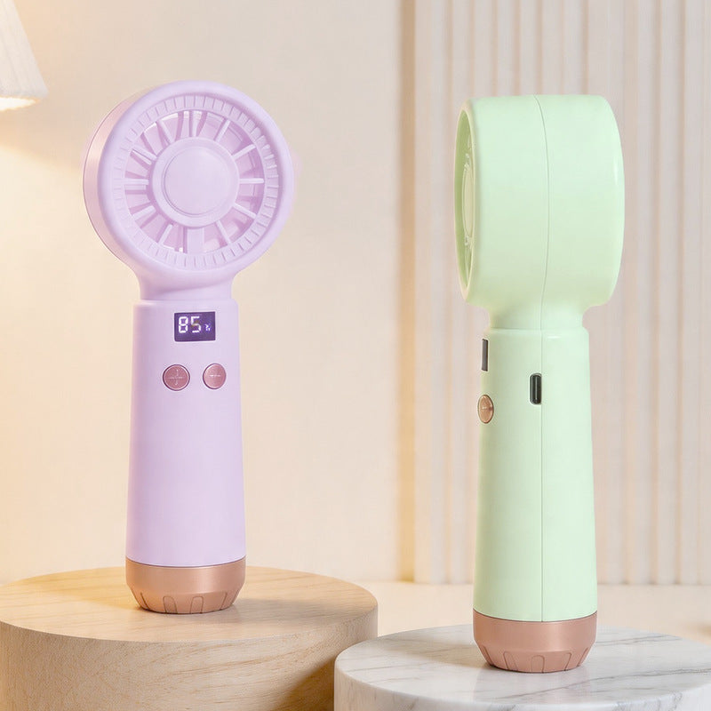 Unisex Handventilator mit Luftbefeuchter und Digitalanzeige Tragbar 2
