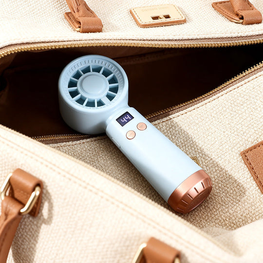 Unisex Handventilator mit Luftbefeuchter und Digitalanzeige Tragbar 4