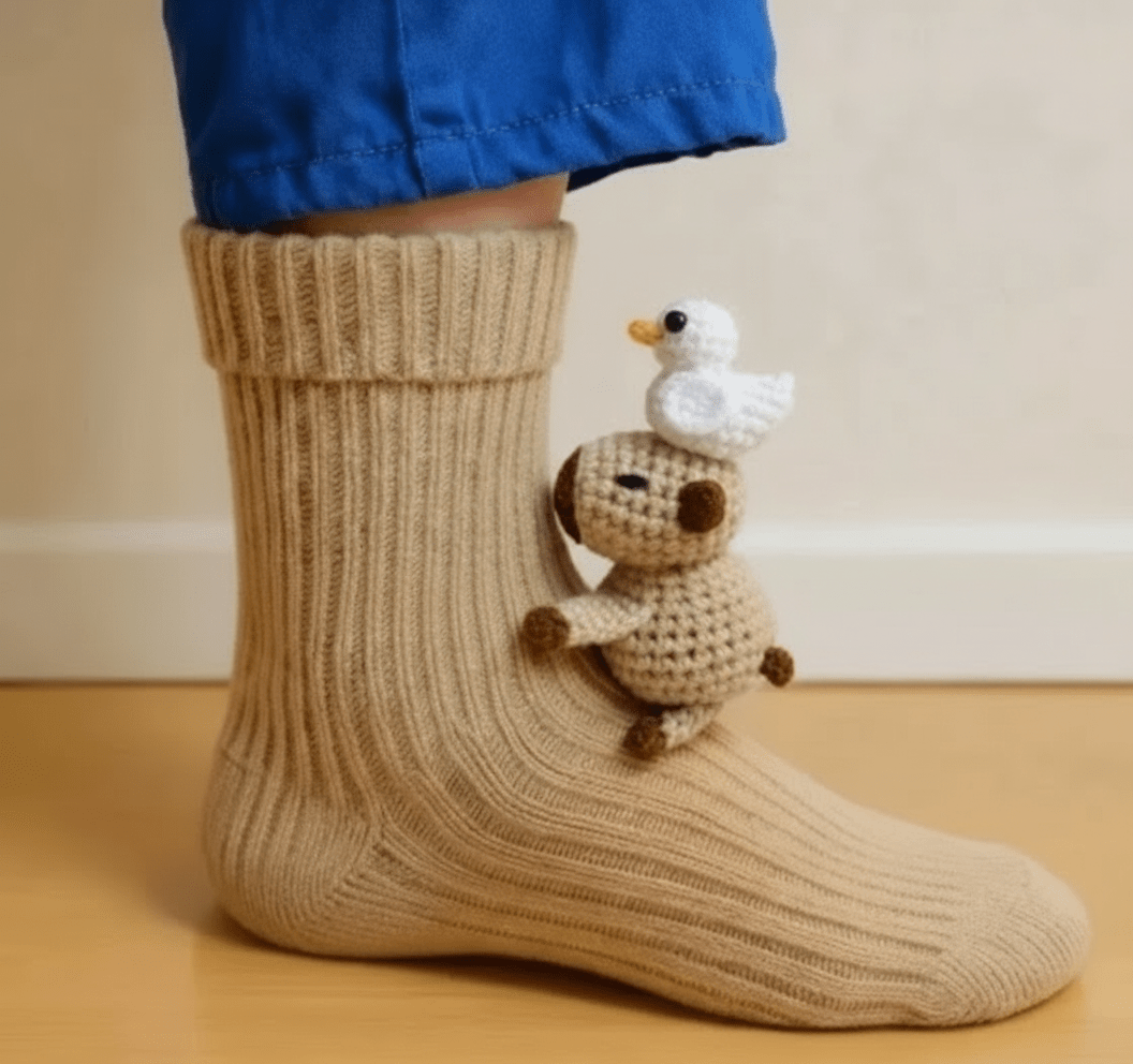 Unisex Haussocken mit 3D-Tierdesign für Gemütlichkeit und Komfort 15