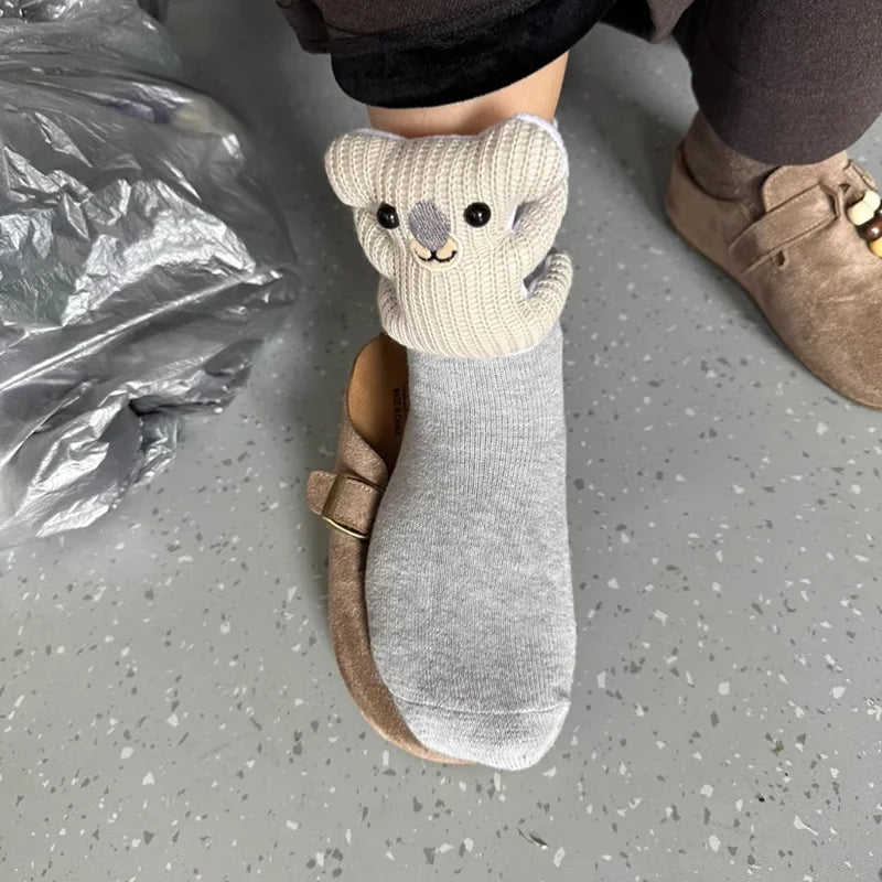 Unisex Haussocken mit 3D-Tierdesign für Gemütlichkeit und Komfort 6
