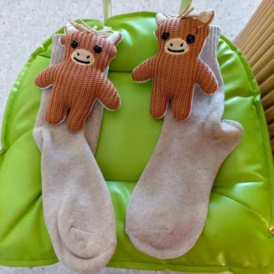 Unisex Haussocken mit 3D-Tierdesign für Gemütlichkeit und Komfort 9