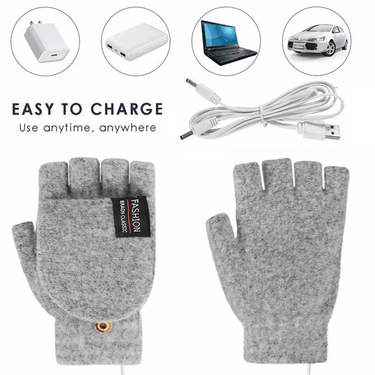 Unisex Heizhandschuhe USB-wiederaufladbar mit Temperaturregelung für kalte Tage 8