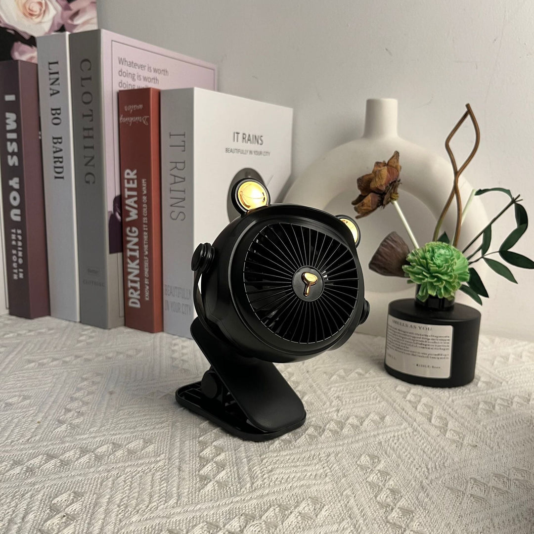 Unisex Kompakter Desktop-Lüfter mit Verspielten Tiermotiven 6