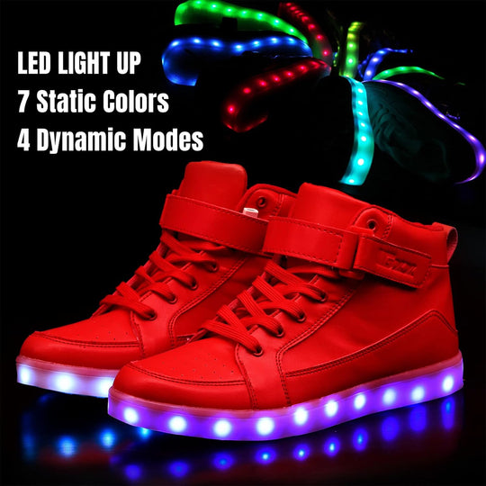 Unisex LED Sneakers mit Wiederaufladbarer Beleuchtung für Partys und Freizeit 2