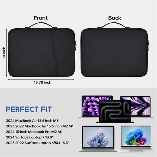 Unisex Laptoptasche Wasserdicht mit Stoßschutz Modernes Design für Pendler und Reisende 4