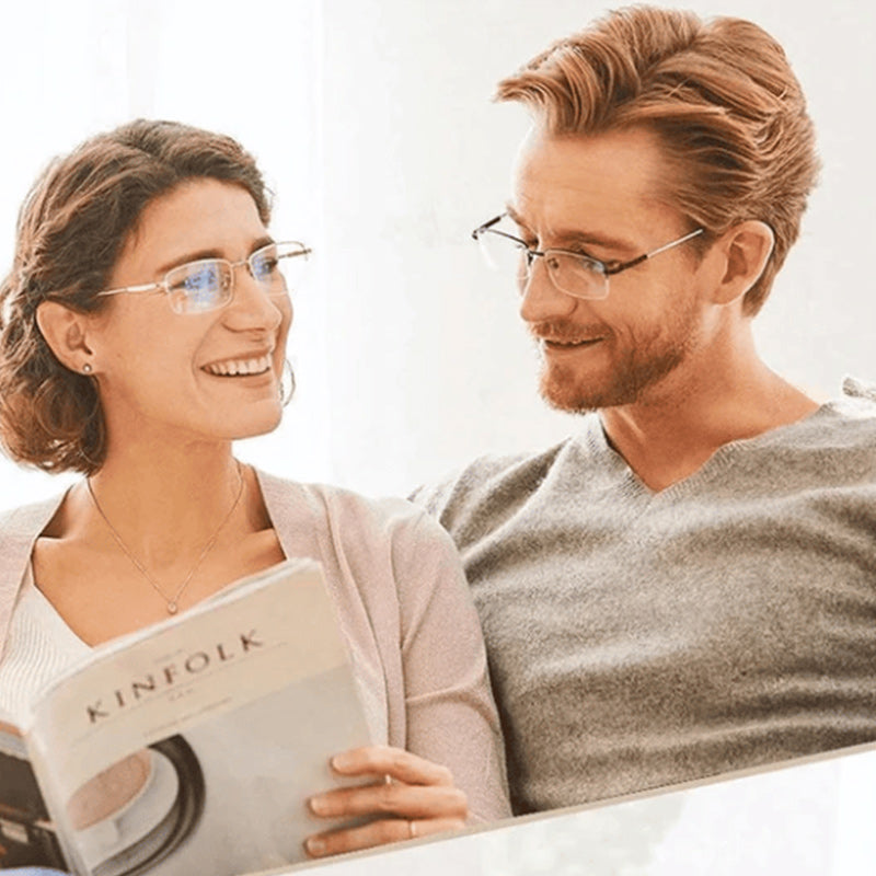 Unisex Lesebrille Multifokal mit Blaulichtfilter für Damen und Herren 2