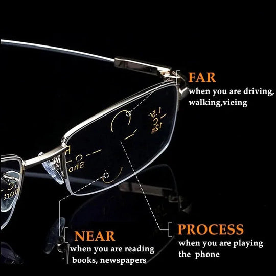 Unisex Lesebrille im Vintage-Design mit quadratischem Rahmen 0