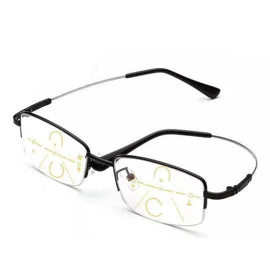 Unisex Lesebrille im Vintage-Design mit quadratischem Rahmen 1