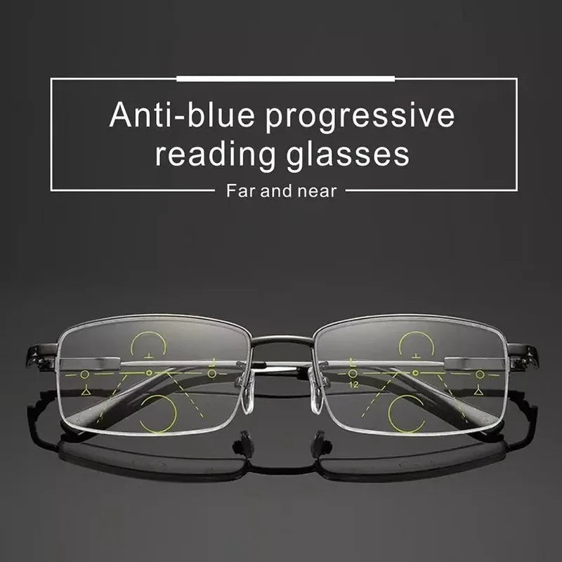 Unisex Lesebrille im Vintage-Design mit quadratischem Rahmen 2
