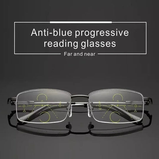 Unisex Lesebrille im Vintage-Design mit quadratischem Rahmen 2