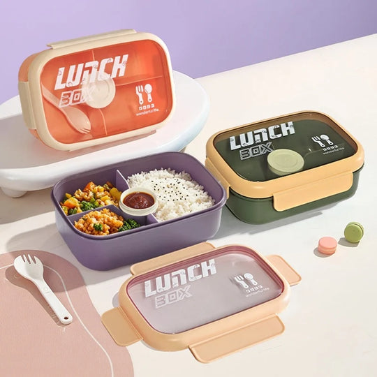 Unisex Lunchbox mit auslaufsicherem Design und integriertem Besteckfach 3