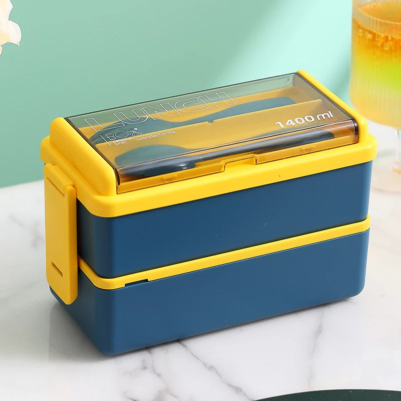 Unisex Lunchbox mit integriertem Besteckset und auslaufsicherem Verschluss 10