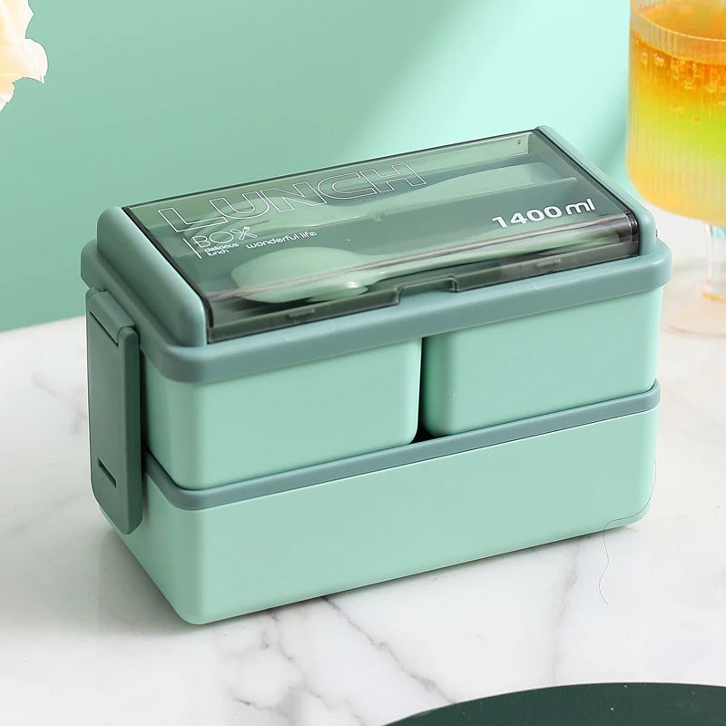Unisex Lunchbox mit integriertem Besteckset und auslaufsicherem Verschluss 6