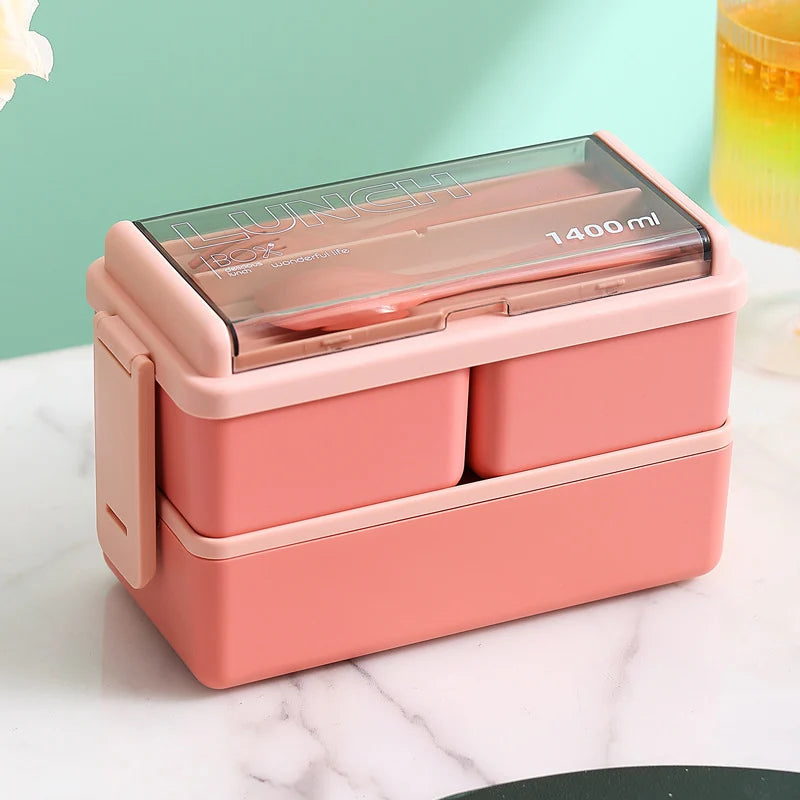 Unisex Lunchbox mit integriertem Besteckset und auslaufsicherem Verschluss 7