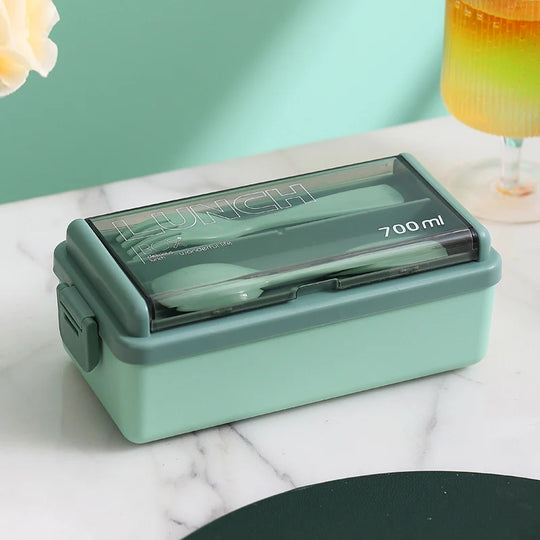 Unisex Lunchbox mit integriertem Besteckset und auslaufsicherem Verschluss 8