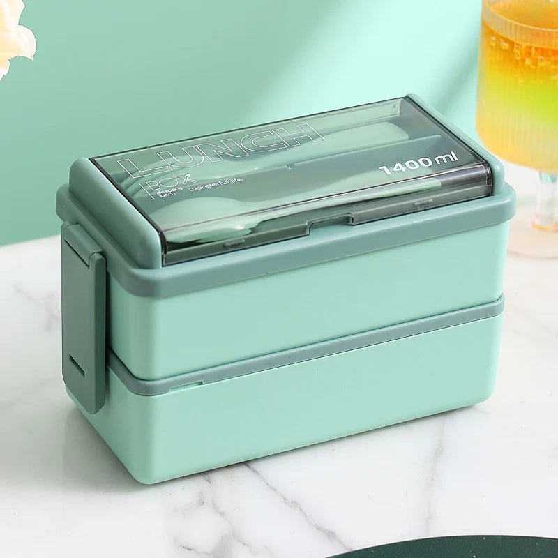 Unisex Lunchbox mit integriertem Besteckset und auslaufsicherem Verschluss 9