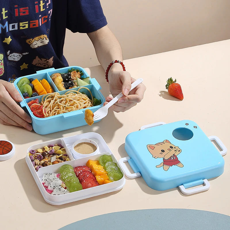 Unisex Lunchbox mit verspieltem Design und sicherem Verschluss 2