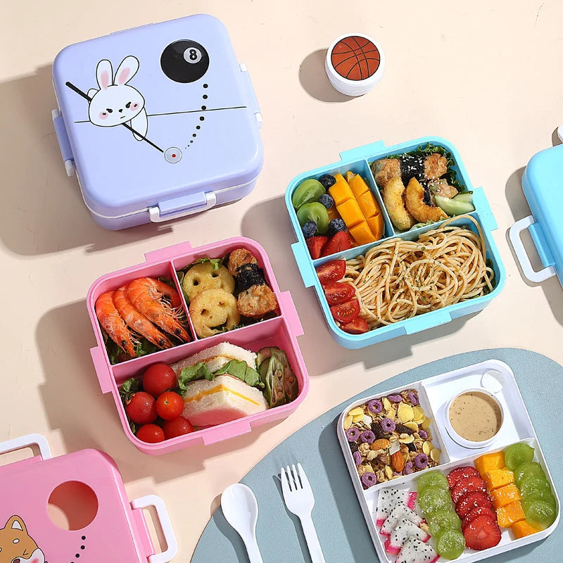 Unisex Lunchbox mit verspieltem Design und sicherem Verschluss 3
