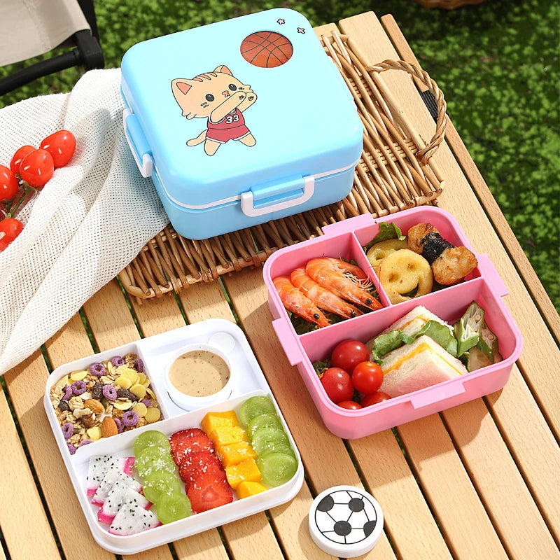 Unisex Lunchbox mit verspieltem Design und sicherem Verschluss 4