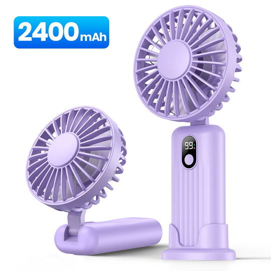 Unisex Mini-Handventilator Tragbar mit USB-Aufladung und 3 Geschwindigkeitsstufen 13