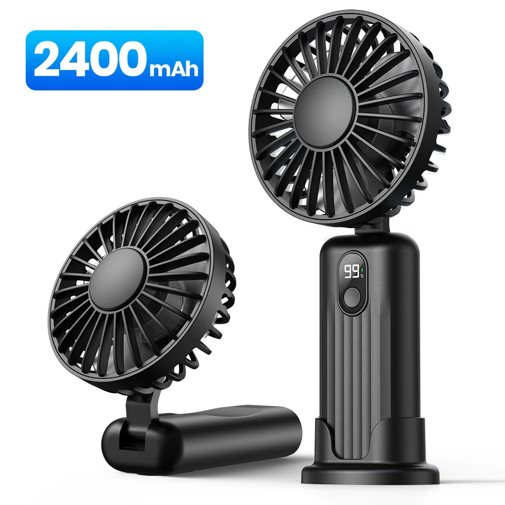 Unisex Mini-Handventilator Tragbar mit USB-Aufladung und 3 Geschwindigkeitsstufen 14