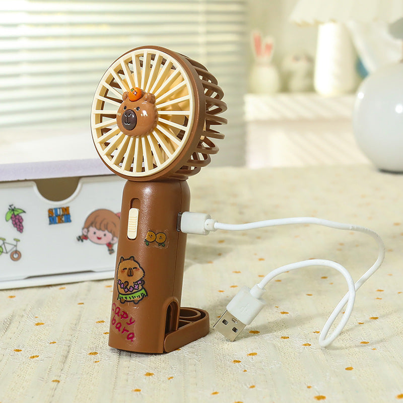 Unisex Mini-Handventilator mit LED-Licht und Clip-Funktion Tragbar 5