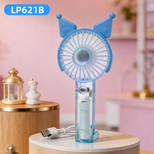 Unisex Mini-Handventilator mit klappbarem Ständer und leisem Motor 21