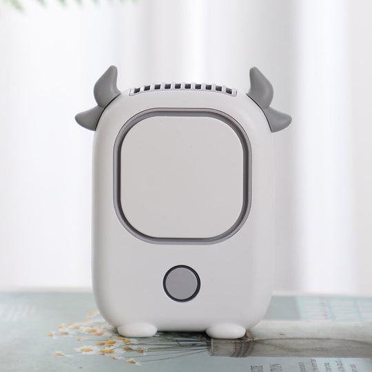 Unisex Mini USB-Ventilator Tragbar mit Kuh-Design 0