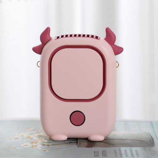 Unisex Mini USB-Ventilator Tragbar mit Kuh-Design 7